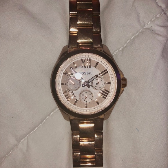 Fossil Jewelry - AUTHENTIC FOSSIL GOLD WATCH
